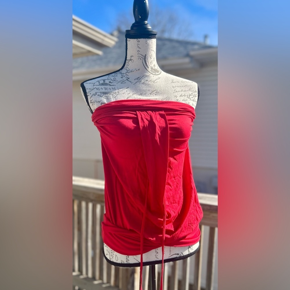Northland Red Pleated Tube Top Like New Size Small/Medium​​